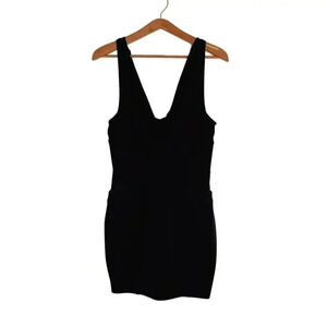 Wilster Black Cowl Neck Bodycon Dress Women's Size M